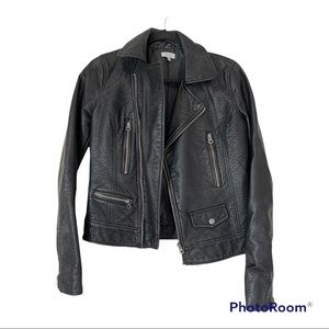 Faux leather jacket